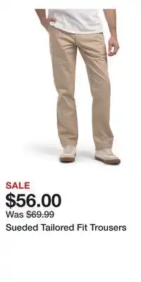 TJ Maxx Sueded Tailored Fit Trousers offer