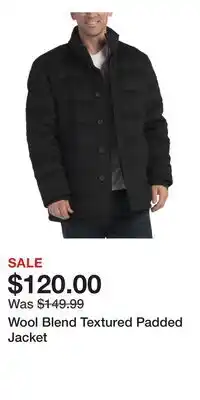 TJ Maxx Wool Blend Textured Padded Jacket offer
