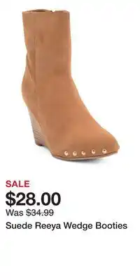 TJ Maxx Suede Reeya Wedge Booties offer