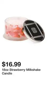 TJ Maxx 18oz Strawberry Milkshake Candle offer