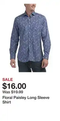 TJ Maxx Floral Paisley Long Sleeve Shirt offer