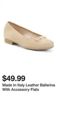 TJ Maxx Made In Italy Leather Ballerina With Accessory Flats offer