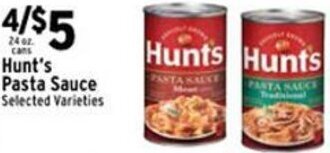 Met Foodmarkets Hunt's Pasta Sauce offer
