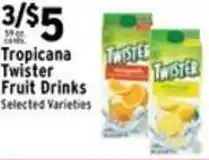 Met Foodmarkets Tropicana Twister Fruit Drinks offer