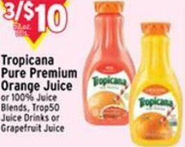 Met Foodmarkets Tropicana Pure Premium Orange Juice offer