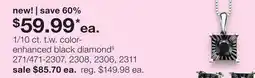 JC Penney 1/10 ct. t. w. Color-enhanced black diamond offer