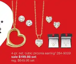 JC Penney 4-pr. set cubic zirconia earring offer