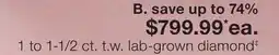 JC Penney 1 to 1-1/2 ct. t.w. lab-grown diamond‡ offer