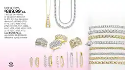 JC Penney 1 to 2 ct. t.w. natural or lab-grown diamond‡ or 3 to 5 ct. t.w. lab-grown diamond§ offer