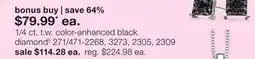 JC Penney 1/4 ct. t.w. color-enhanced black diamond§ offer