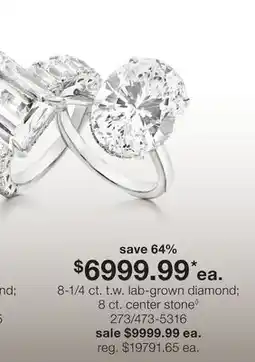 JC Penney 8-1/4 ct. t.w. lab-grown diamond offer