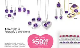 JC Penney February's birthstone Genuine &/or lab-created gemstone § offer