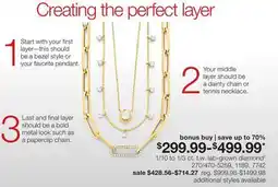 JC Penney 1/10 to 1/3 ct. t.w. lab-grown diamond‡ offer