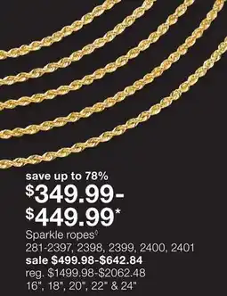 JC Penney Sparkle ropes◊ offer