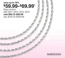 JC Penney Rope chains§ offer