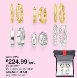JC Penney Hoop sets‡§ offer