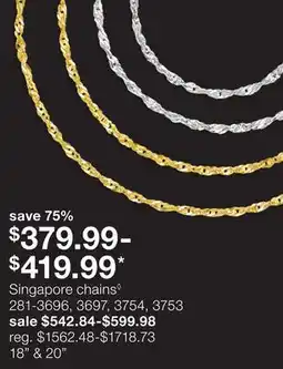 JC Penney Singapore chains◊ offer