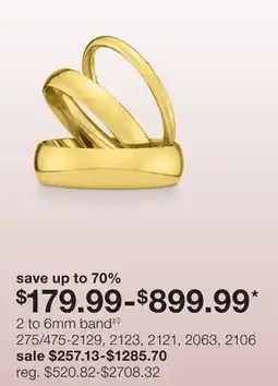 JC Penney 2 to 6mm band‡◊ offer