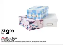 Michaels ALL Photo Boxes by Simply Tidy offer