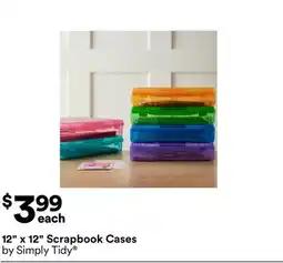Michaels 12 x 12 Scrapbook Cases by Simply Tidy offer