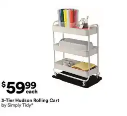 Michaels 3-Tier Hudson rolling Cart by Simply Tidy offer
