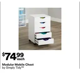 Michaels Modular Mobile Chest by Simply Tidy offer