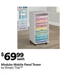 Michaels Modular Mobile Panel Tower by Simply Tidy offer