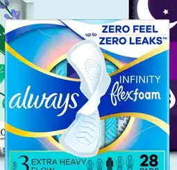 Target Always Infinity 28-ct. FlexFoam pads offer