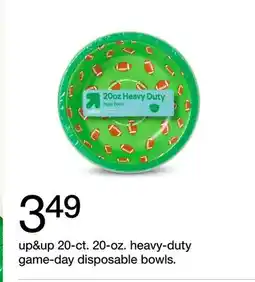 Target up&up 20-ct. 20-oz. heavy-duty game-day disposable bowls offer