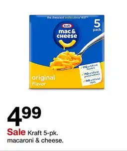 Target Kraft 5-pk. macaroni & cheese offer