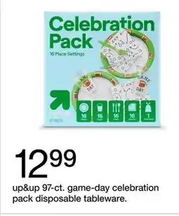 Target up&up 97-ct. game-day celebration pack disposable tableware offer