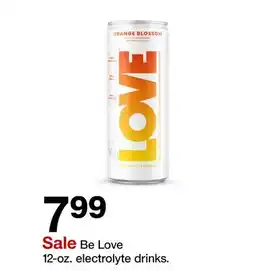 Target Be Love 12-oz. electrolyte drinks offer