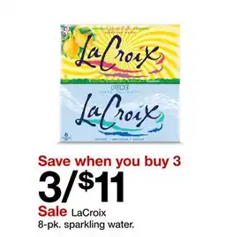 Target LaCroix 8-pk. sparkling water offer
