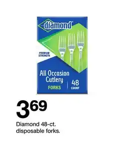 Target Diamond 48 - ct. disposable forks offer