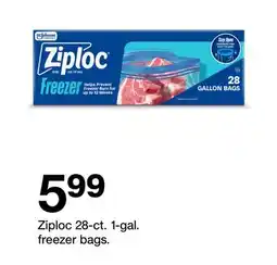 Target Ziploc 28-ct. 1-gal. freezer bags offer