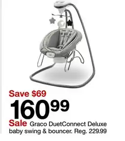 Target Graco DuetConnect Deluxe baby swing & bouncer offer
