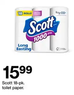 Target Scott 18-pk. toilet paper offer