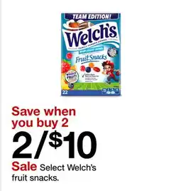 Target Select Welch's fruit snacks offer
