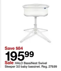 Target HALO BassiNest Swivel Sleeper 3.0 baby bassinet offer