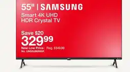 Target Samsung 55 Smart 4K UHD HDR Crystal TV offer