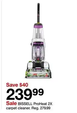 Target BISSELL ProHeat 2X carpet cleaner offer