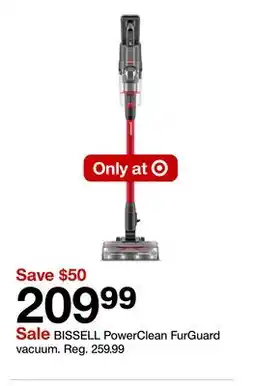 Target BISSELL PowerClean FurGuard vacuum offer