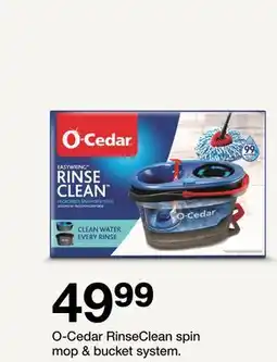 Target O-Cedar RinseClean spin mop & bucket system offer