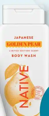 Target Native 20-oz. limited-edition golden pear body wash offer