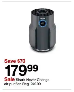 Target Shark Never Change air purifier offer