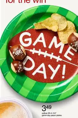 Target up&up 38-ct. 8.5 game-day paper plates offer