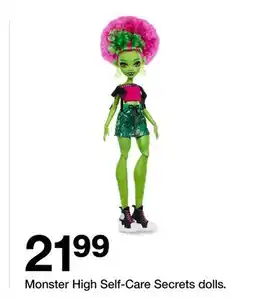 Target Monster High Self-Care Secrets dolls offer