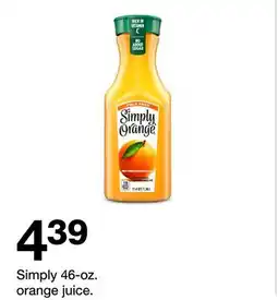 Target Simply 46-oz. orange juice offer