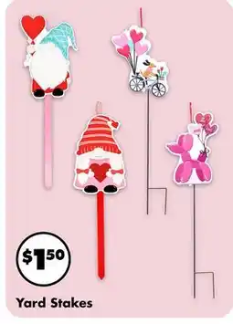 Dollar Tree Yard Stakes offer