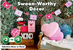 Dollar Tree Valentine Décor or Floral offer